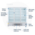 Supermarket Upright Glass Door Display Freezer Showcase